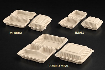 3d realistic takeout container